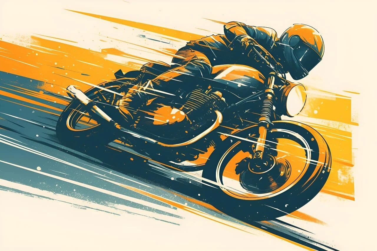 Motorcycle riding background